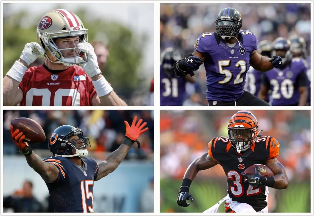 Ravens' Ray Lewis' Gridiron mask (top right)