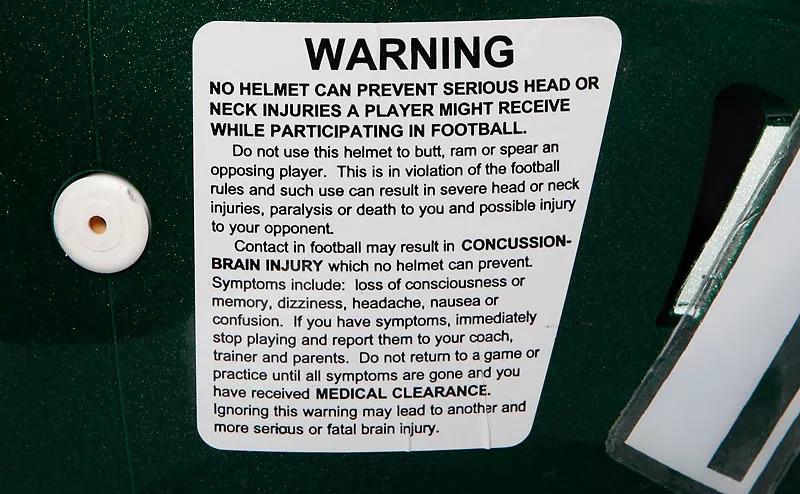 Dismantling of American Football Helmet